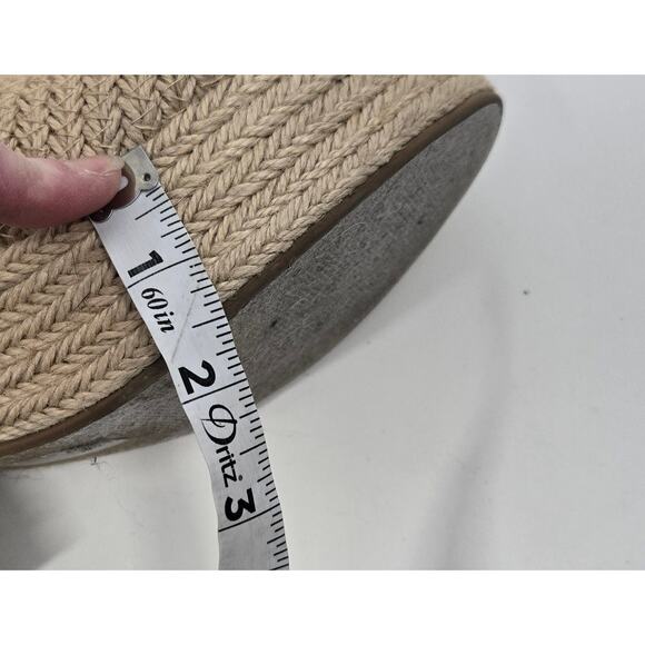 Soda Bertha Jute Chunky Platform Espadrille Mule Heeled Sandals Womens 8.5 - Picture 6 of 6